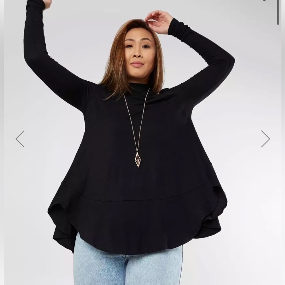 Free People NWOT Downtown Girl Tunic Top - Large - Picture 6 of 8